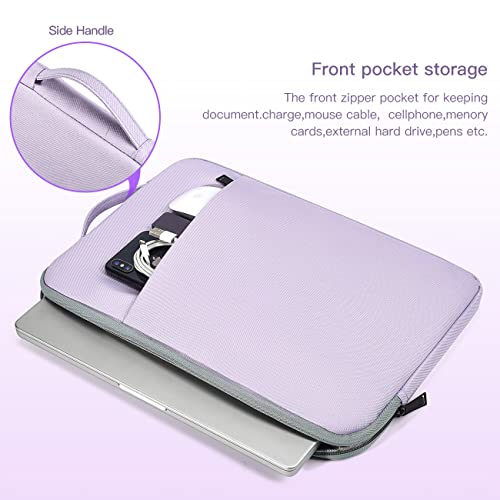17 inch Laptop Case Sleeve, Padded Protective Shockproof Water-Resistant Laptop Cover with Handle for HP Envy 17 / Pavilion 17, Dell Lenovo Asus Acer MSI 17.3-in Computer Carrying Bag -Purple - color: Purple, size: 17-17.3 inch