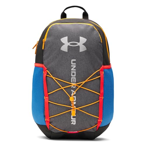 Under Armour Unisex Hustle Sport 6.0 Backpack, (003) Black/Black/Metallic Silver, One Size Fits Most - color: (003) Black / Black / Metallic Silver, size: One Size Fits Most