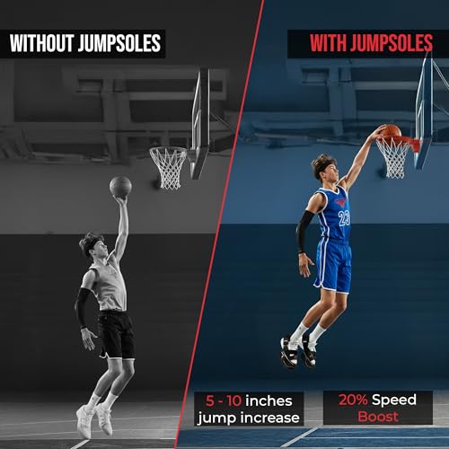 Jump Training System – Vertical Leap Speed & Agility Trainer Improves Foot & Ankle Strength Jump Shoes for Achilles & Plantar Fasciitis Relief - size: US 8-9.5, style: Basic