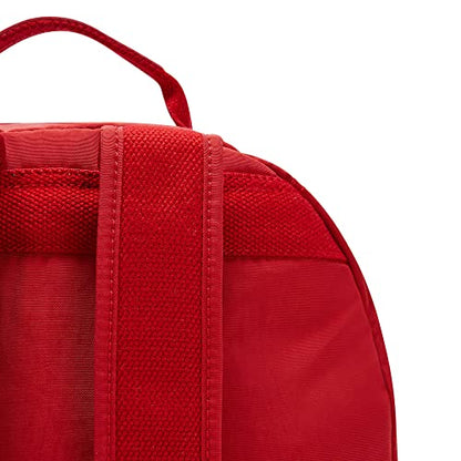 Kipling Women's Seoul 15" Laptop Backpack, Durable, Roomy with Padded Shoulder Straps, Built-In Protective Sleeve - color: Cherry Tonal, size: 12.75''L x 17.25''H x 8''D