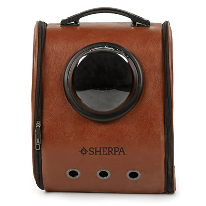 Sherpa Cat Travel Backpack with Bubble View, Airline Approved - Brown, One Size