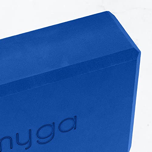 MYGA Yoga Block,Lightweight EVA Foam Yoga Brick,High Density Non-Slip Block for Yoga Poses, Pilates, Balance and Flexibility - color: Royal Blue