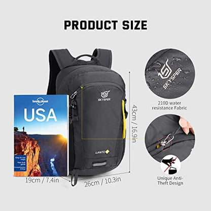 SKYSPER Small Hiking Backpack, 20L Lightweight Travel Backpacks Hiking Daypack for Women Men - color: Lantc20-darkgray, size: 20l