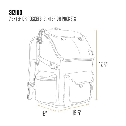 Carhartt 35L Nylon Workday Backpack, Durable Water-Resistant Pack with 15" Laptop Sleeve and Adjustable Shoulder Straps, Mossy Oak Bottomlands - color: Mossy Oak Bottomlands