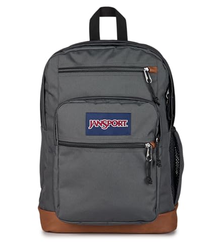 JanSport Cool Backpack with 15-inch Laptop Sleeve, Large Computer Bag Rucksack with 2 Compartments, Ergonomic Straps, Smokey Grit - color: Smokey Grit