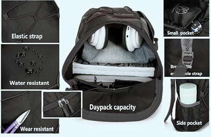 levayhill 16L Small Lightweight Foldable Backpack Sun Hats Travel, Black | Compact Packable Daypack with Bucket Hat For Men Women, Collapsible Bag Quick-dry Outdoor Hiking Beach Summer Fisherman Hat - color: Black