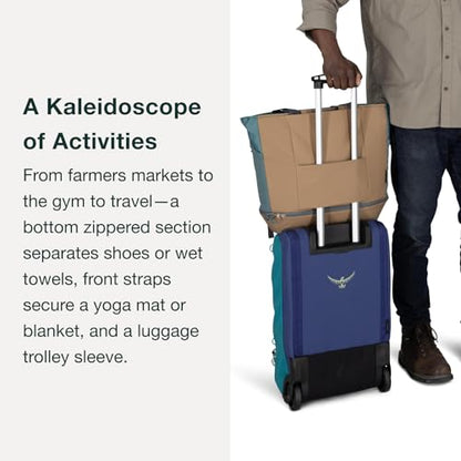 Osprey Daylite Large Tote Pack, Soundwave Grey/Latte Brown - color: Soundwave Grey/Latte Brown