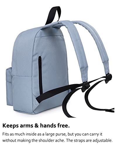 HotStyle SIMPLAY+ Mini Backpack, Multiple Colors and Patterns, 8 Litres - color: Sd5501d, Light Grey, style: Plain