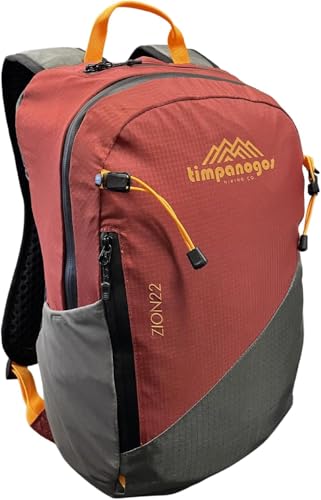 Timpanogos Elevation 22L Hiking Backpack, Lightweight Daypack for Men & Women made with Water-Resistant Ripstop Nylon, Hydration Compatible comes with Ergonomic Straps for Camping and Travel (Zion) - color: Zion