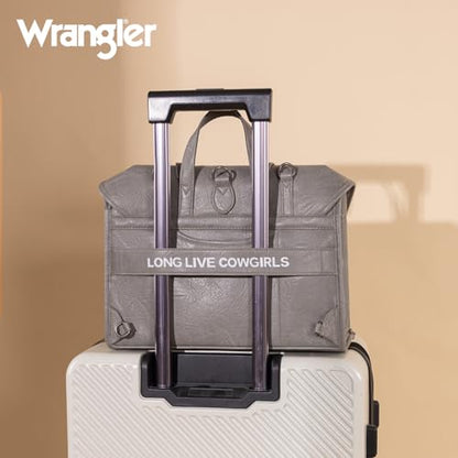 Wrangler Laptop Bag for Women Messenger Bag Briefcase Computer Backpack Convertible Satchel Bag - color: Grey, size: 13 inch