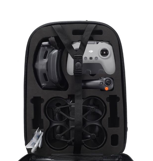 Coyktonty Avata 2 Case Backpack, Waterproof Hard Carrying Case Portable Travel Bag for DJI Avata 2 drone