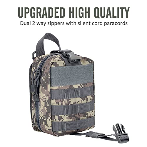 Molle First aid Kit pouch Empty ifak bag EMT Tactical Pouch for Med Rescue - color: ACU