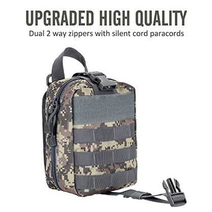 Molle First aid Kit pouch Empty ifak bag EMT Tactical Pouch for Med Rescue - color: ACU