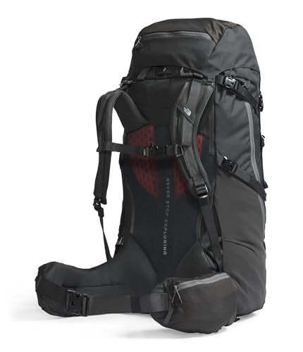 The North Face Women's Terra 55 Backpack - Hiking Pack, Women-Specific Fit, Cinch-Top Opening, Pole & Ice Axe Attachments, Asphalt Grey/TNF Black-NPF, Medium/Long - color: Asphalt Grey/Tnf Black-npf, size: Medium/Long