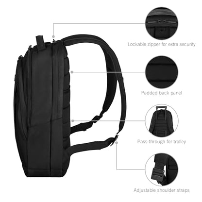 Victorinox Altmont Professional Compact Laptop Backpack - Tablet & Laptop Bag for Travel Accessories - Computer Backpack Includes Sleek Organizer - 16 Liters, Black - size: 16 IN