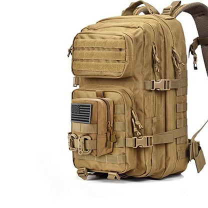 FRTKK 2 Pack Molle Pouches - Tactical Compact Water-Resistant EDC Pouch Bag Small Utility Pouch - color: 2 Pack-Tan