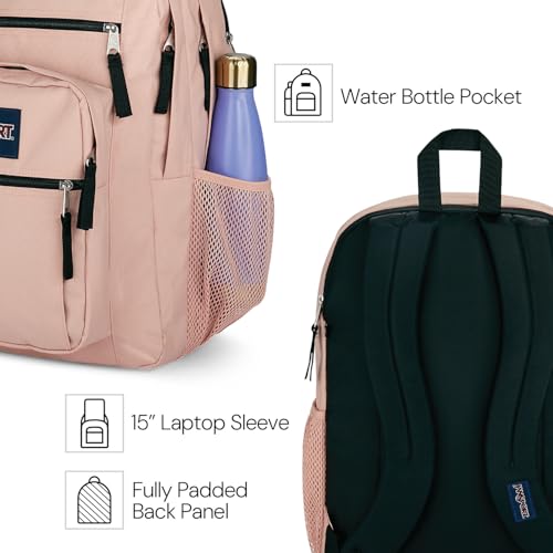 JanSport Laptop Backpack - Computer Bag with 2 Compartments, Ergonomic Shoulder Straps, 15” Laptop Sleeve, Haul Handle - Bad Bows - color: Bad Bows