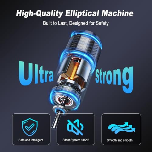 HOTWAVE Under Desk Elliptical Exercise Machine, Ellipse Leg Exerciser Electric as Seen on TV While Sitting for Seniors with Remote Control & 12-Speeds, Seated Foot Pedal Exercise Training Equipment - color: Gray