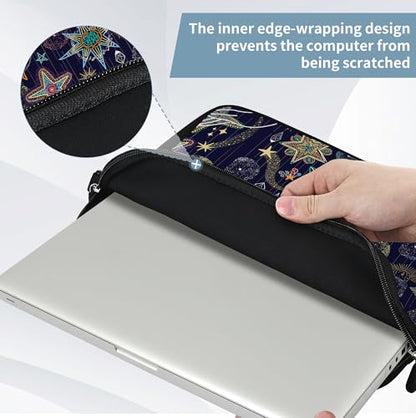 RICHEN 17 inch Laptop Shoulder Bag Carrying Case with Handle Fits 15.6/16/17/17.3/17.4 inch Laptop Notebook (Stars, 16-17.3 inch) - color: Stars