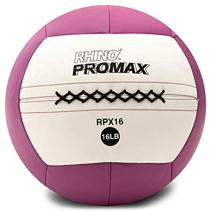 Champion Sports Rhino Promax Wall Balls - Soft Shell Non-Slip Grip for Weightlifting, Plyometrics, Cross Training, & Home Gym - style: 16 LBS