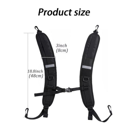 Backpack Straps, Adjustable Backpack Replacement Straps, Backpack Shoulder Strap with Plastic Clips