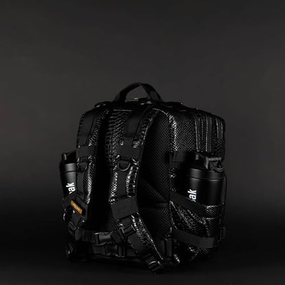 WOLFpak 25L Athletic Gym Backpack (King Cobra) Durable 1000D Waterproof Oxford Material w/MOLLE Webbing, Laptop Pocket & Dual Cup Holders, Durable Fitness/Travel/Military Daypack - color: King Cobra