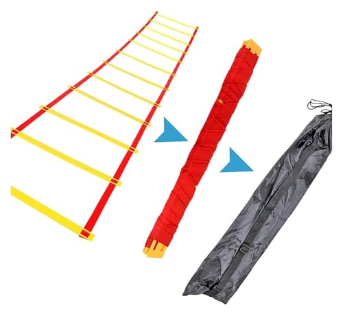 Agility Ladder, Speed Ladder, Cones Football Training Equipment, Speed Agility Set, for Indoor/Outdoor - size: 5m