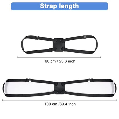 Chelmon Luggage Straps, Ajustable Elastic Bungee Belt for Suitcases, Add Extra Bag Easy and Securely for Travel (Black) - color: Black