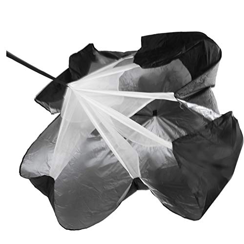 HERCHR Speed Parachute, 2Sets Resistance Running Parachute Speed Training Equipment with Adjustable Waistband for Athletes, Sprinting and Football Training