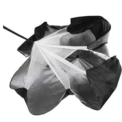 Training Resistance Parachute, Adjustable Speed Drag Parachute for Running Exercise with Lightweight Portable Bag, Waist Belt for Football Basketball Track and Field