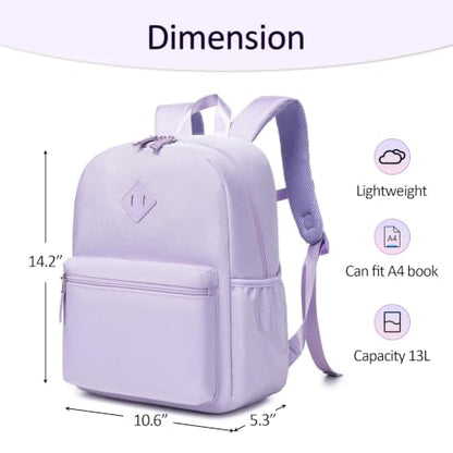 abshoo Kindergarten Backpack for Girls Preschool Backpacks School Bookbag for Kids 4-6(Light Purple) - color: Light Purple