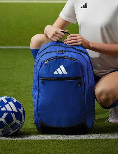 adidas Striker 3 Team Sports Backpack – Daypack for Sports Gym Travel, 36L, Royal Blue, OSFA - color: Royal Blue