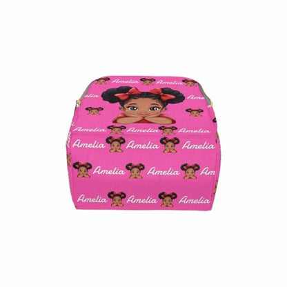 Custom Diaper Bag with Name, Personalized School Bag Africa Girl Pattern, Monogram Nappy Backpack with Thermal Pockets for Adults Kids, Large Capacity Waterproof Diaper Bag, Travel Gifts - color: Color-9