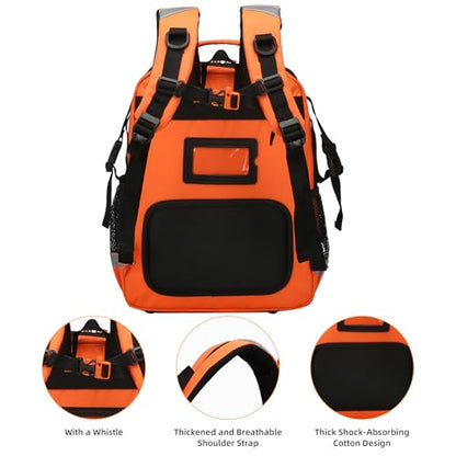 First Aid Bag Empty Madical Bag Responder Trauma Backpack,Medical Backpack,Medical Emergency Kits Storage Pack for EMT, EMS - color: Orange