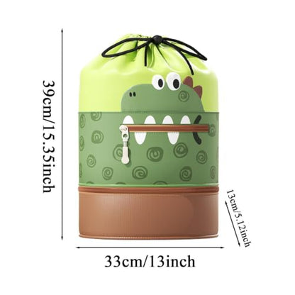 Kids Swim Bag With Wet Dry Separate Pockets, Waterproof Swìm Backpack For Beach Gym School, Lightweight Swim Bag For Kids With Shoe Compartment - color: Green