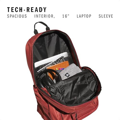 adidas Excel 7 School Backpack for Laptop, Gym and Travel, 34L, Preloved Ruby Red/Black/7.5, OSFA - color: Preloved Ruby Red/Black/7.5, size: One Size