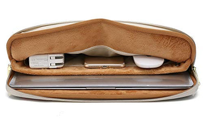 kayond Water-Resistant Canvas 13.3 Inch Laptop Sleeve-White Rose - color: White Rose, size: 13-13.3 inch