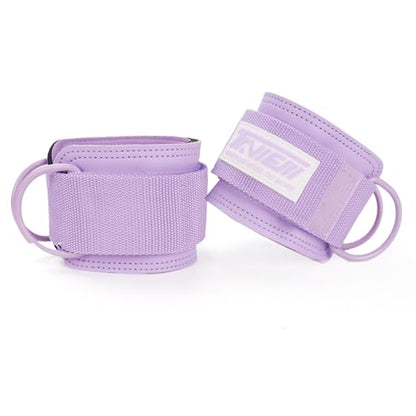 TAVIEW Ankle Straps Cable Machine Attachment for Gym - Cable Kickback Ankle Straps - Padded Ankle Cuffs for Glute Kickbacks and Leg Workouts - color: Purple-Pair