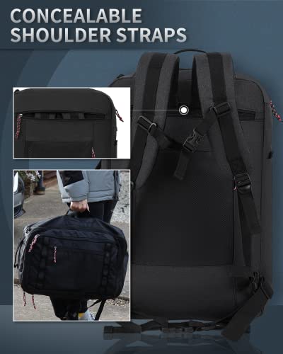 TRAILKICKER Travel Backpack Flight Approved Carry On Backpack Water Resistant Weekender Bag (Grey) - color: Tk3 Grey (Extra Large 48l)