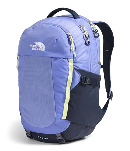 The North Face Women's Recon Everyday Laptop Backpack - Commuter Travel Bag, 18" Laptop Sleeve, Water-Repellent, Periwinkle Glow/Summit Navy/Lemon Mist, One Size - color: Periwinkle Glow/Summit Navy/Lemon Mist, size: One Size