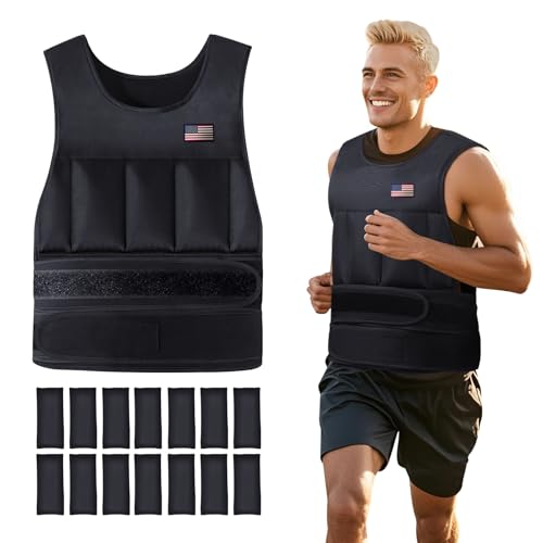 Wolliwa Adjustable Weighted Vest for Men Women,2-30 Lbs Adjustable Weighted Vest with Straps Womens Running Weight Vest for Walking Strength Training Fitness - size: Adjustable 2-30 Lbs