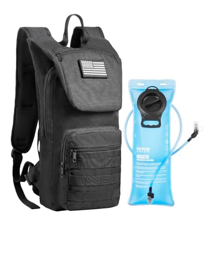 VEVOR Hydration Backpack, Insulated Hydration Pack Backpack with Water Bladder, Hiking Water Backpack with Storage for Men Women, Hydro Water Daypack for Hiking Running Cycling Camping