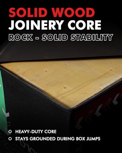 Mikolo 3-in-1 Foam Plyometric Box – Soft Jump Box with Solid Wood Core, High-Density Foam and Non-Slip Cover – No Assembly Required for Home Gym Workout - style: 20" x 18" x 16"