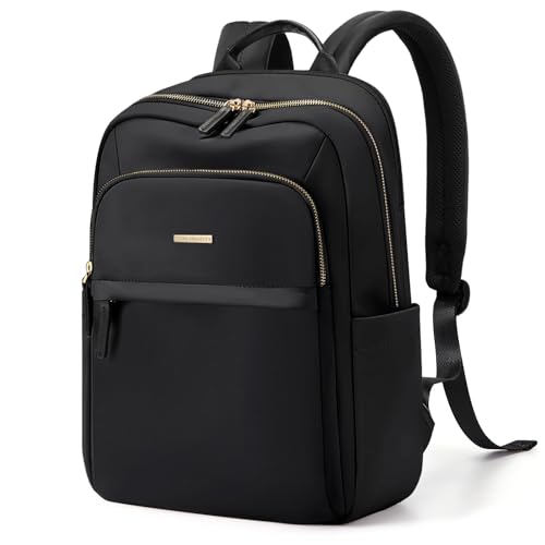Laptop Backpack for Women Travel Work Commute Casual Daypack Backpack Purse Computer Bags Fit 16 Inch Notebook (Black) - color: Regular-black, size: 16 Inch