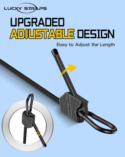 8 Pcs 48 Inch Adjustable Carabiner Bungee Cords with Hooks, Easy to Adjust from 7" to 48", Black Bungee Straps with UV-Resistance & Superior Elasticity for Cargo, Bike, Luggage, Carts, Truck, etc - size: 48 Inch, style: Adjustable