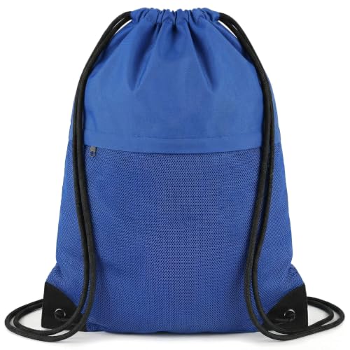 TILYMOL Drawstring Backpack Gym Bag - String Gym Bag for Men & Women, Lightweight Cinch Sports Sackpack for Beach, Travel, Yoga, Swimming, Blue - color: 1 Pack-blue