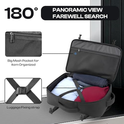 Carry on Backpack for 1-10 Days Trips, Extra Large 40L-50L Travel Backpack TSA Approved, Expandable Laptop Bagpack, Water Resistant Bag Compatible with 17.3 inch Laptops, Black - color: Black, size: XX-Large