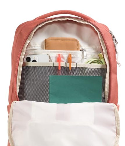 The North Face Lichen Daypack - Everyday Commuter Backpack, Laptop Sleeve, Water Bottle Pockets, Center Front Pouch, Mars Dust Dark Heather/Mars Dust, One Size - color: Mars Dust Dark Heather/Mars Dust