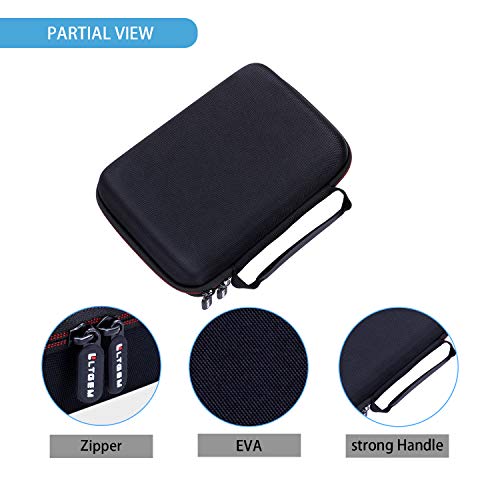 LTGEM Action Camera Case Compatible with GoPro Hero 13/12 / 11/10 / 9/8 / 7/6 / 5 / Go Pro MAX2 / MAX/Mission 1 PRO Action Camera, Accessories Carrying Storage Bag (Moveable Dividers)