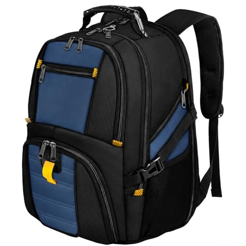 YOREPEK Large Backpack for Men, Extra Large Laptop Backpacks for Men Women, Water Resistant Travel Backpack Airline Approved Business Work Bag Fits 18.4 Inch Computer, Black - color: Roy Blue, size: 18.4 Inch